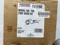 Ridgid 700 Power Drive Threader/Threading Machine 230V 50/60 HZ Cat. #41940