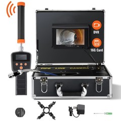7in Sewer Camera 512Hz Locator, 131ft/40m, IP68 12LED