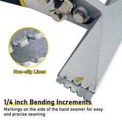 Sheet Metal Hand Seamer 6 Inch Straight Jaw Bender Tool Flattening Non-Slip