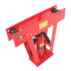 Pipe Bender 12 Ton Manual Hydraulic Piping Bending Exhaust Tube Tool With 6 Dies