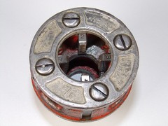 RIDGID 00R Pipe Threader Die Head Set 1&Prime;, 3/4&Prime;, 1/2&Prime;, 1/4&Prime;, Sharp Dies
