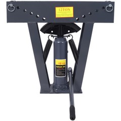 12 Ton Pipe Bender Manual Hydraulic, Piping Bending Exhaust Tube Fabric w/6 Dies