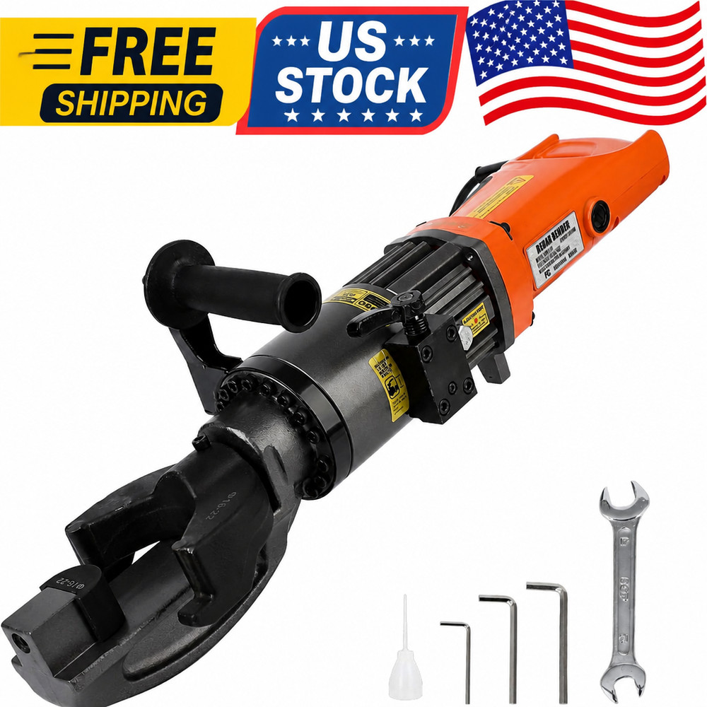 1200W Electric Rebar Bender Tool,110V, Bending up to 7/8 in #7 22 mm Hydraulic