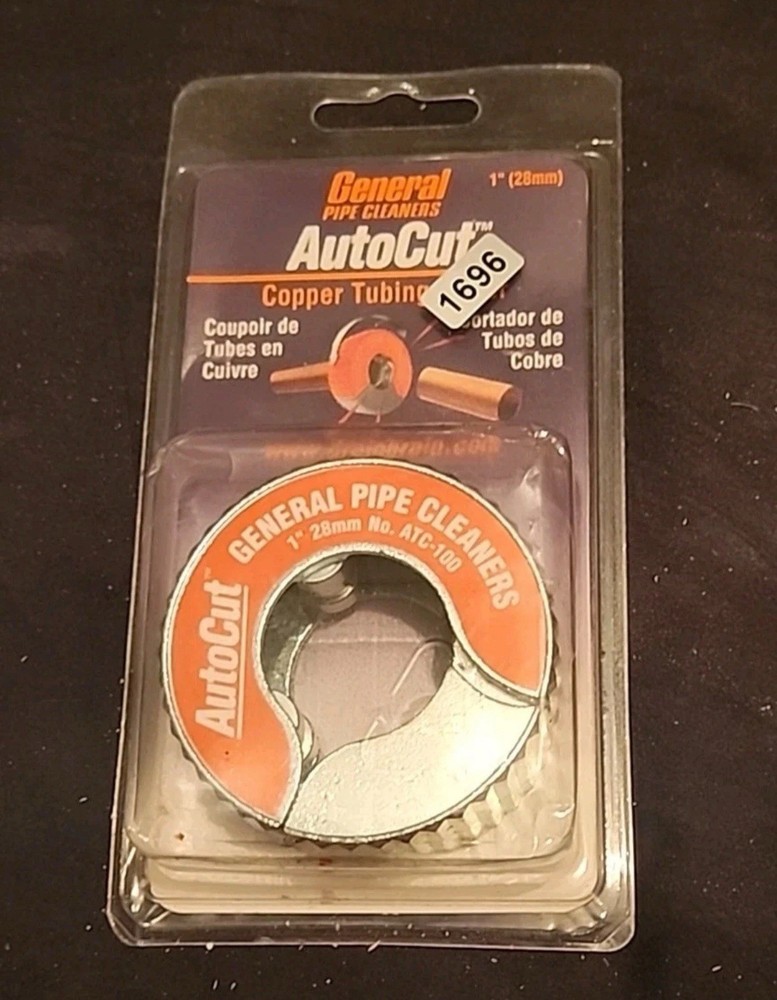 General Pipe Cleaners AutoCut 1&rdquo; 28mm Copper Tubing Cutter ATC-100 New Sealed