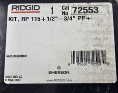 Ridgid RP 115 Mini Press Tool 1/2&Prime;-3/4&Prime; Copper/Stainless Fittings w/ 12v Battery