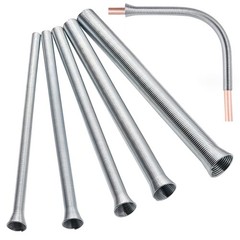 Spring Tube Bender Set 5 Sizes, Copper Aluminum Thin Wall Steel Tubing 13.7 In