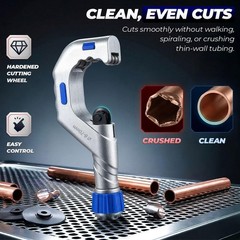 Heavy Duty Copper Pipe Cutter Set &ndash; 1/4&Prime; to 2 3/4&Prime; & Mini Tube Cutter for Plumbi
