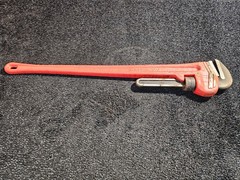 Proto 848HD Heavy-Duty Pipe Wrench, 6 in Opening, 48 in OAL Floating Hook Jaw