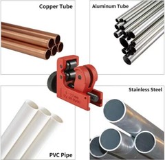 3Pcs Tube Cutters Kit:Large ,Mini Cutter For 1/8&Prime; to 1-1/4&Prime; Copper &Plastic Pipe