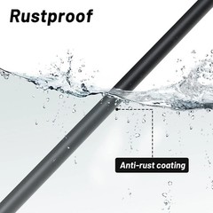Metal Soil Probe Rod &ndash; Septic Tank Locator Tool with T Handle,32-48 Inch Adju