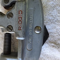 Ridgid No 15 Copper Tube Cutter 3/16&Prime; to 1 1/8&Prime; Screw Feed & Ridgid No.104 Close
