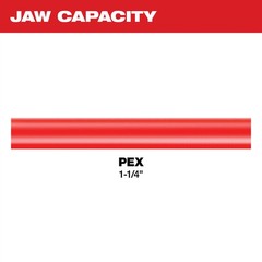 Milwaukee Tool 49-16-2455C 1 1/4&Prime; PEX-Crimp Press Jaw For M12 Forcelogic Tool