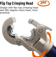 Hydraulic Copper Press Tool with 1/2&Prime;,3/4&Prime; and 1&Prime; Jaw Copper Pipe ProPress Cr&hellip;
