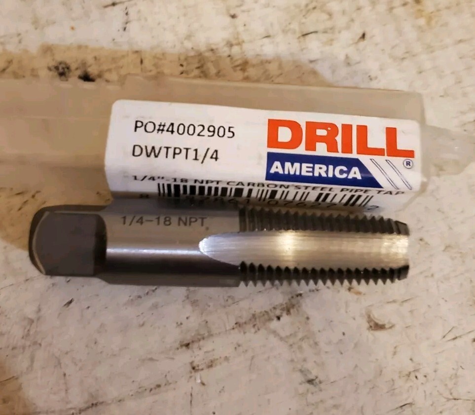 DWTPT 1/4 1/4-18 NPT Carbon Pipe Tap