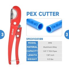 iCrimp PCKIT-1234PS PEX Crimping Tool Kit with PEX Tubing Cutter, PEX Crimper&hellip;