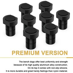3/4-Inch (19mm) Bench Dogs Aluminum Alloy Non-Slip Pads,Bench Dog Clamp Acces&hellip;