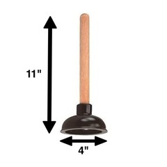 Rocky Mountain Goods Small Drain Plunger &ndash; 4&Prime; Rubber Head &ndash; Perfect Size for &hellip;