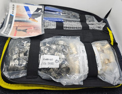 EFIELD PEX Cinch Tool, Pex Fitting, Cutter, Clamps, SS Clamps in Canvas Bag