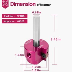 PPR125 04523 Pipe Reamer Clean Ream Extreme with 3/8&Prime; Hex Shaft 1-1/4-Inch Head