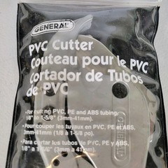 General Tools 119 PVC Pipe Cutter 1-5/8&Prime; ABS PE Plastic Tubing Cutting Hand Tool