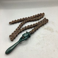 Used Greenlee Chain Puller 37&Prime; Lever Hoist Hand Operated With Handle