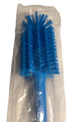 2x One-Piece Pipe Brush, 16&Prime; Long, 3.1&Prime; Round &ndash; Medium, Blue (5382803) Vikan