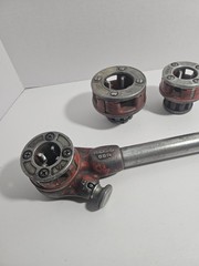 Ridgid Die Ratchet Head OO-R with 1&Prime; .75&Prime; .5&Prime; Heads Tested Working