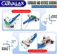 Professional 90&deg; Tube Bender Kit 7 Aluminum Heads 1/4-7/8 HVAC Plumbing Tool