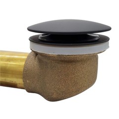 Westbrass Mushroom Tip-Toe Tub Trim Set with Floating Faceplate, Matte Black,&hellip;