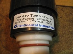 Continental Industries 000033658017 2&Prime; IPS Pipe Chamfering Tool Gas Line