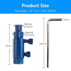 Broken Pipe Extractor Tool 1/2&Prime; 3/4&Prime; 1&Prime; Pipe Wrench Alternative Repair Tool