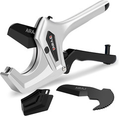 Ratchet PVC Pipe Cutter Heavy Duty,Cuts up to 3 Inches,PVC Cutter with One-Click