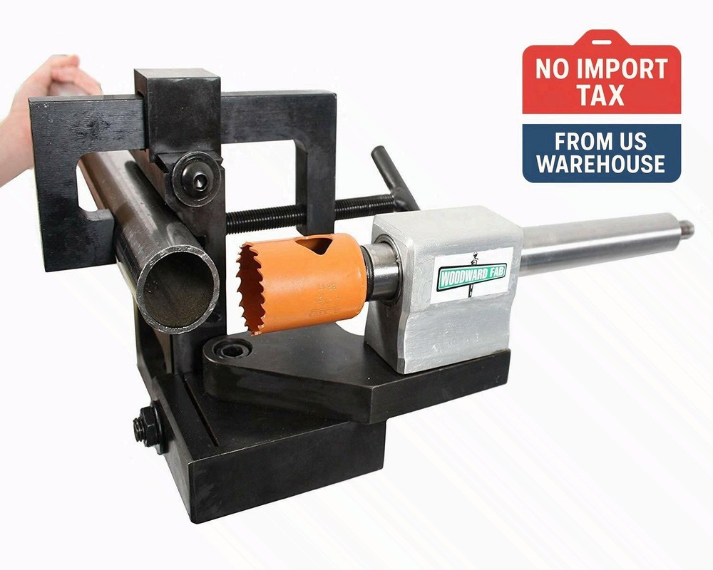 Woodward Fab WFN6 Tubing Notcher Solid Steel Pipe Notching Tool 3/4-3 Inch Bench