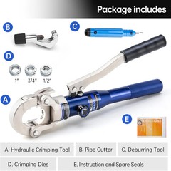 Copper Tube Fittings Hydraulic Pipe Crimping Tool with 1/2&Prime;,3/4&Prime; and 1&Prime; Jaw Copp