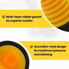 Mini Sink Plunger Heavy Duty Drain Clog Remover For Bathroom Kitchen RV Tub