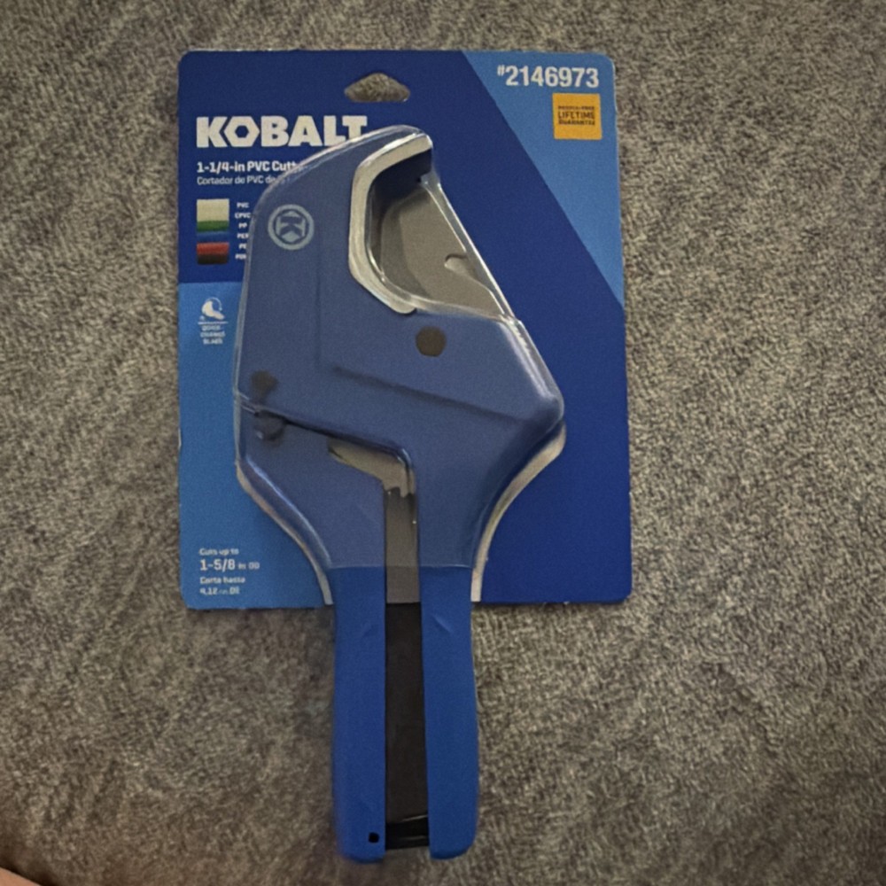 Kobalt Ratchet Pipe Cutter 1-5/8 in PVC Model 58704 MPN 2146973