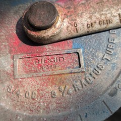 RIDGID 368 Geared Ratchet Tube Bender 35175