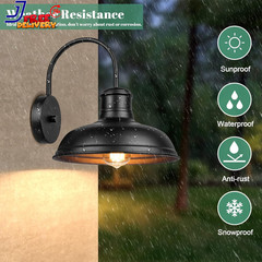 11&Prime; Outdoor Wall Lights Black Wall Sconces Farmhouse Gooseneck Barn Lights 2Pack