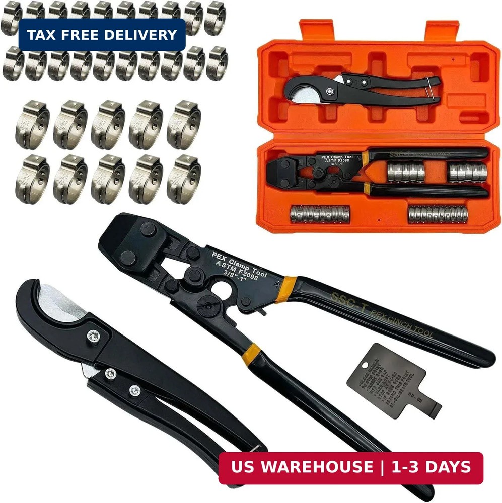 PEX Pipe Clamp Cinch Tool Crimping Tool Crimper for Stainless Steel Clamps from