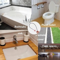 116 inch Drain Snake Flexible Grabber Claw &ndash; Toilet Snake Drain Claw for Clog&hellip;