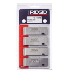 RIDGID 47745 1/2&Prime; to 3/4&Prime; &ndash; 14 NPT Universal Dies Alloy RH