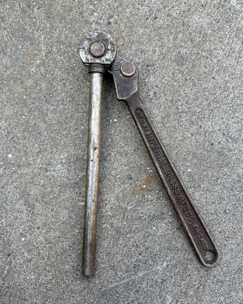 MADE IN USA -Vintage Imperial Brass Mfg. Co. Hand Tube Bender 1/4&Prime; OD 9/16&Prime; R&rdquo;