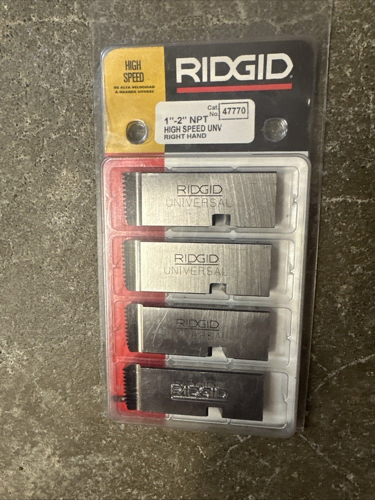 RIDGID High-Speed Right Hand 1&Prime;-2 &ldquo;- 11 1/2 Pipe and Bolt Dies (47770)