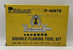 Pittsburgh P-40878 Double Flaring Cutting Tool Kit w/Case Size 3/16&rdquo;-5/8&rdquo;