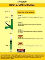 Tubeless Tire Gun Puncture Repair Kit with Mushroom Plug for Tyre Punctures a&hellip;