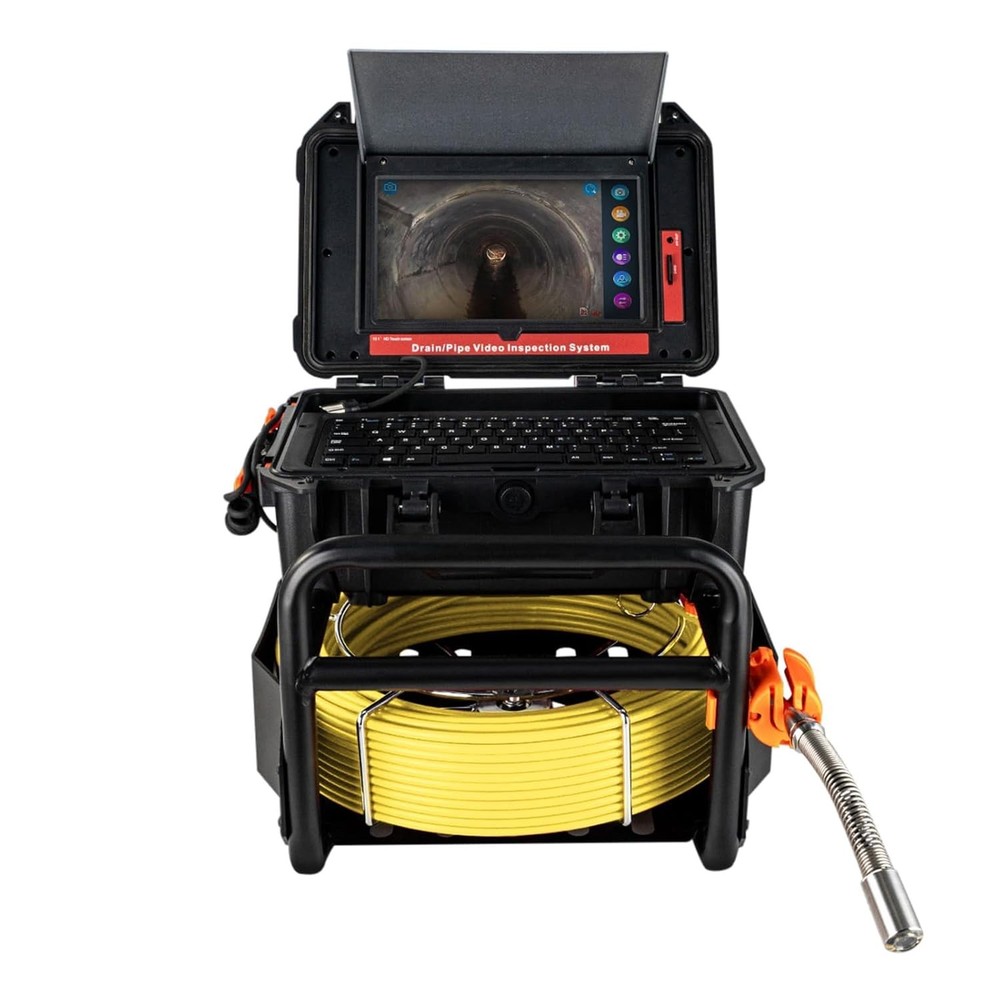 300FT Sewer Inspection Camera 10.1&Prime; HD Touchscreen Pipe Inspection Camera 16GB