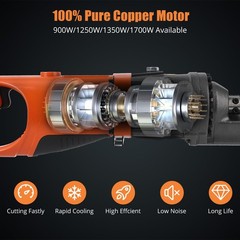 Hydraulic Rebar Cutter Tool, 900W Cutting up to 5/8 Inch #5 4-16mm Rebar Stee&hellip;