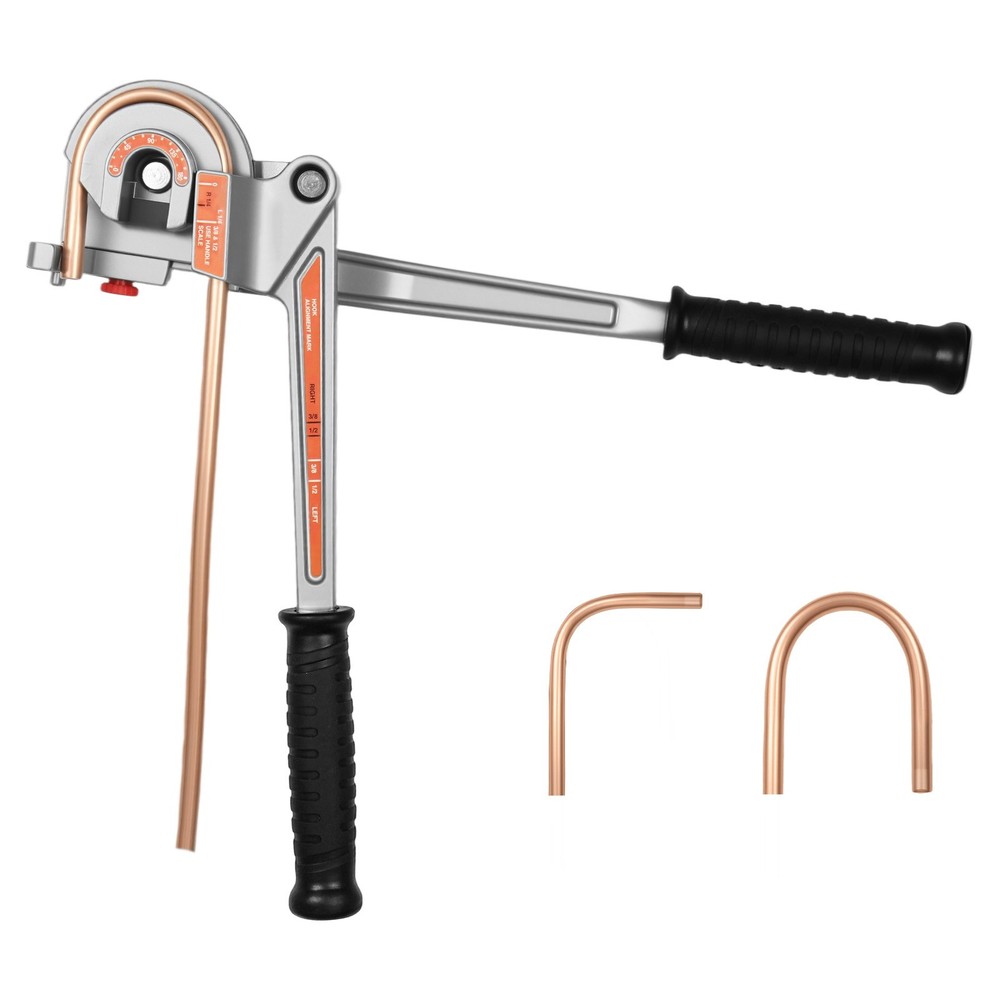 Uimoso 3-in-1 Lever Pipe Tube Bender for 1/4&Prime;, 3/8&Prime;, 1/2&Prime; O.D., 0-180&deg; Angles