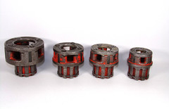 RIDGID 00R Pipe Threader Die Head Set 1&Prime;, 3/4&Prime;, 1/2&Prime;, 1/4&Prime;, Sharp Dies