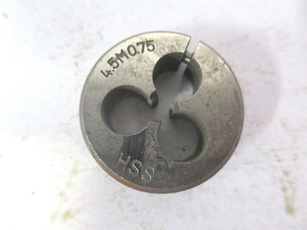 4.5M x 0.75 x 1&Prime; High Speed Steel Round Adjustable Screw Die